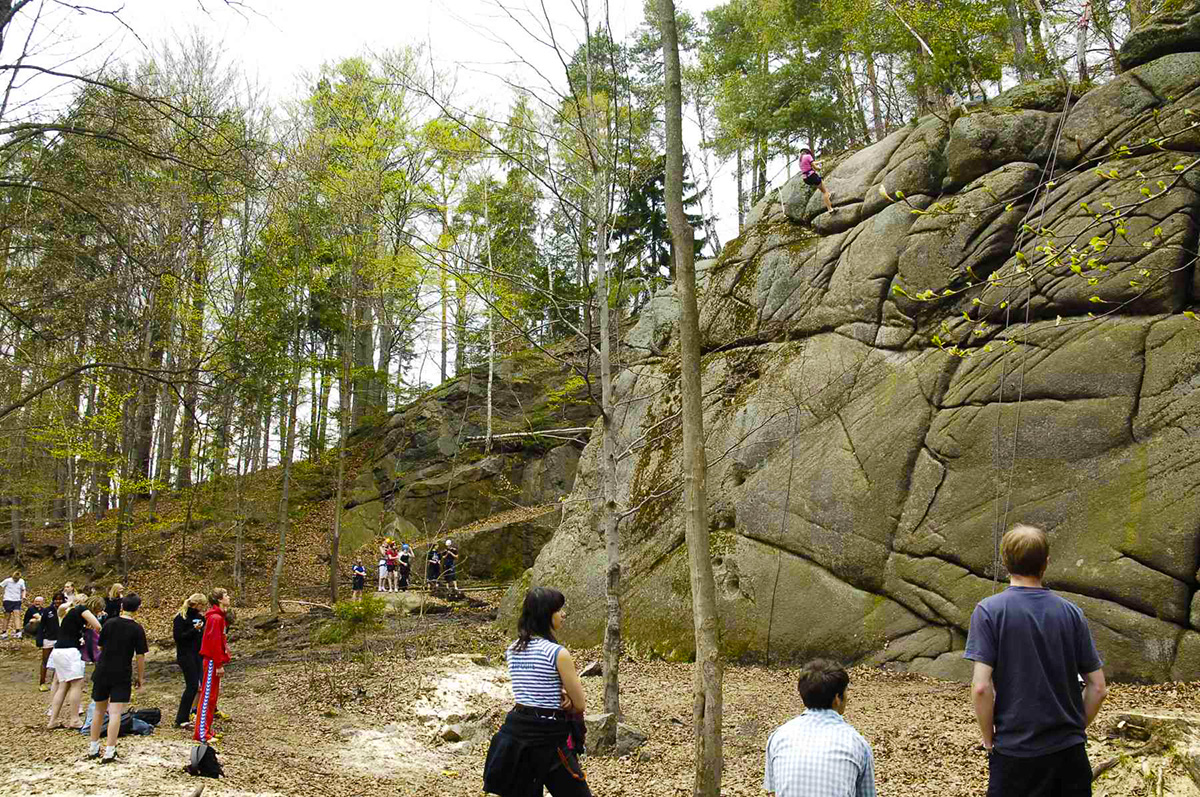 outdoor climbing wall – Hotel Břízky in Jablonec nad Nisou