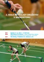 Extraligové utkání badmintonu v TSC Břízky