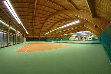 tenisová hala hotelu Břízky - Jablonec nad Nisou